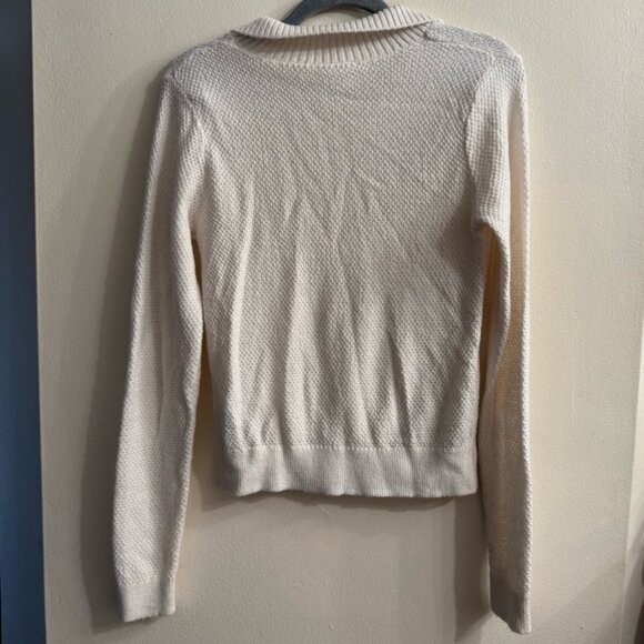 Abercrombie Kids Youth Girls Cream Pullover Collared Knit Sweater Size 13/14 - Picture 4 of 4